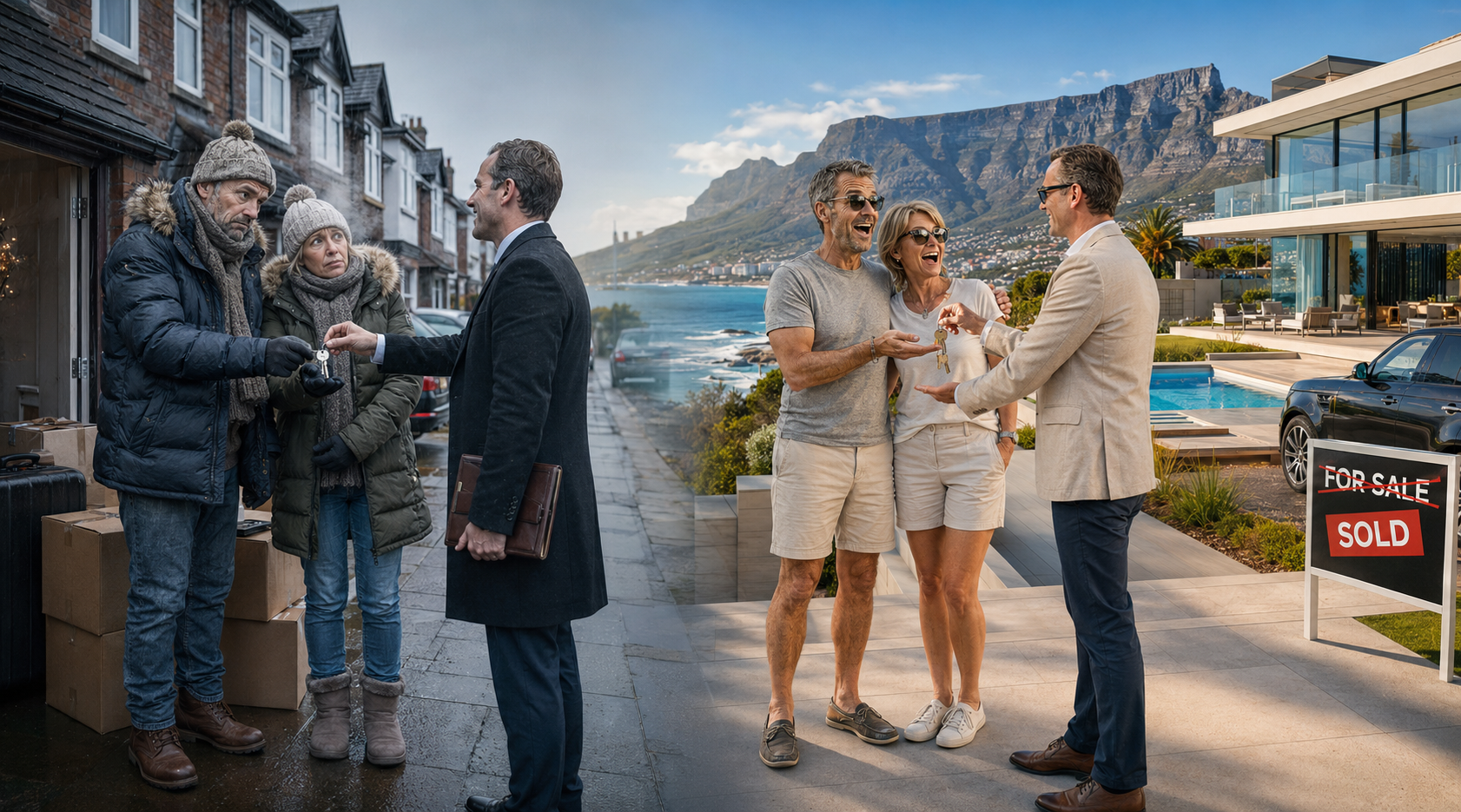Couple exchanging their UK home for a luxury residence in Cape Town